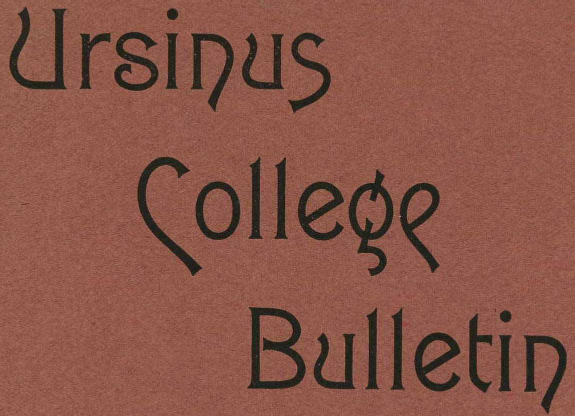 Ursinus College Bulletin, 1885-1902