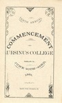 1881 Ursinus College Commencement Program