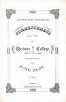 1883 Ursinus College Commencement Program