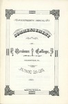 1885 Ursinus College Commencement Program