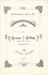 1886 Ursinus College Commencement Program