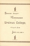 1887 Ursinus College Commencement Program by Ursinus College