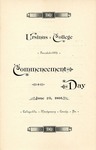 1891 Ursinus College Commencement Program