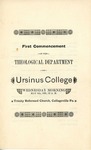 1891 Ursinus College Theological Department Commencement Program by Ursinus College