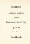 1899 Ursinus College Commencement Program by Ursinus College