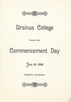 1903 Ursinus College Commencement Program by Ursinus College