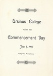 1905 Ursinus College Commencement Program