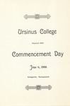 1906 Ursinus College Commencement Program