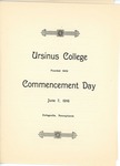 1916 Ursinus College Commencement Program by Ursinus College