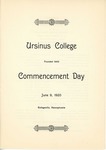 1920 Ursinus College Commencement Program