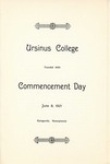 1921 Ursinus College Commencement Program