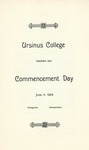 1928 Ursinus College Commencement Program