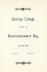 1929 Ursinus College Commencement Program by Ursinus College