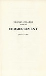 1930 Ursinus College Commencement Program by Ursinus College