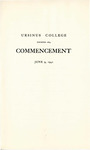 1941 Ursinus College Commencement Program