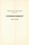 1942 Ursinus College Commencement Program