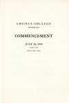 1944 Ursinus College Commencement Program