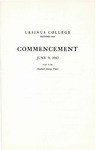 1947 Ursinus College Commencement Program
