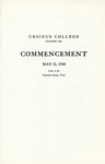 1948 Ursinus College Commencement Program
