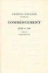 1949 Ursinus College Commencement Program