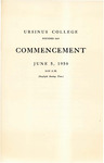 1950 Ursinus College Commencement Program
