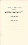 1955 Ursinus College Commencement Program