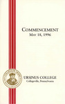 1996 Ursinus College Commencement Program