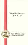 1998 Ursinus College Commencement Program