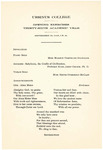 1905 Ursinus College Academic Convocation Program