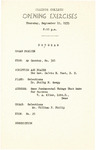 1935 Ursinus College Academic Convocation Program