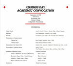 1998 Ursinus College Academic Convocation Program by Ursinus College
