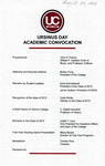 2011 Ursinus College Academic Convocation Program