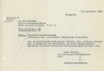 Letter from the Ahnenerbe to Walther Wüst, September 25, 1940 by Ahnenerbe