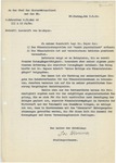 Letter from Josef Wimmer to Reinhard Heydrich, August 5, 1940