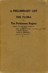 A Preliminary List of the Flora of the Perkiomen Region by Whorten A. Kline, Thomas R. Brendle, and Joseph R. Mumbauer