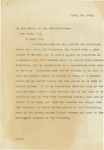 Letter From Francis Mairs Huntington-Wilson to Stanley Walker, April 19, 1932
