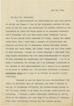 Letter From Francis Mairs Huntington-Wilson to Franklin D. Roosevelt, May 22, 1933