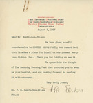 Letter From Wesley W. Stout to Francis Mairs Huntington-Wilson, August 5, 1937