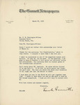 Letter From Frank E. Gannett to Francis Mairs Huntington-Wilson, March 22, 1938