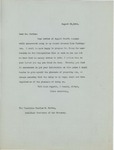 Letter From Francis Mairs Huntington-Wilson to Charles D. Norton, August 28, 1909