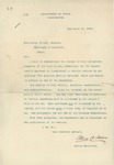 Letter From Alvey A. Adee to Francis Mairs Huntington-Wilson, September 21, 1905