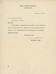 Letter From Newton D. Baker to Francis Mairs Huntington-Wilson, February 6, 1917