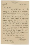 Letter From John Bassett Moore to J. Reuben Clark, November 17, 1915
