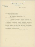 Letter From Philander C. Knox to Enoch Crowder, April 12, 1917