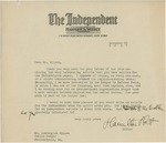 Letter From Hamilton Holt to Francis Mairs Huntington-Wilson, November 20, 1917