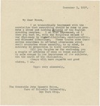 Letter From Francis Mairs Huntington-Wilson to John Bassett Moore, December 1, 1917
