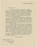 Letter From Francis Mairs Huntington-Wilson to Irwin Loughlin, December 1, 1917