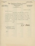 Letter From George Haven Putnam to Francis Mairs Huntington-Wilson, December 21, 1917