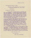 Letter From Francis Mairs Huntington-Wilson to Newton D. Baker, January 4, 1918
