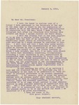 Letter From Francis Mairs Huntington-Wilson to Woodrow Wilson, January 4, 1918